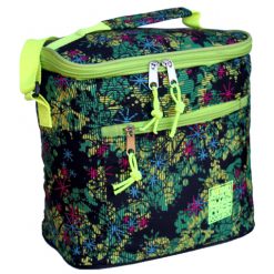 PRINTED FABRIC COOLER BAG LIME N-8386