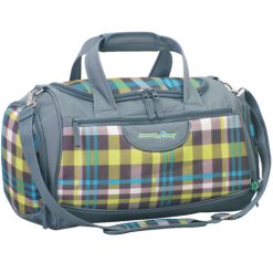 CHECK FABRIC TRAVEL BAG N-1140