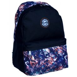 POLYESTER + PRINTED FABRIC KNAPSACK S-7013