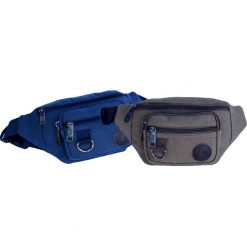 COTTON CANVAS MONEY WAIST BAG C-1022