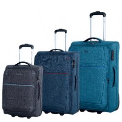 3PCE MELANGE LUGGAGE SET L-256