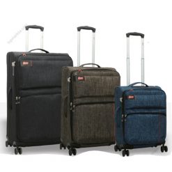 3PCE SILK MELANGE TROLLEY CASE L-258